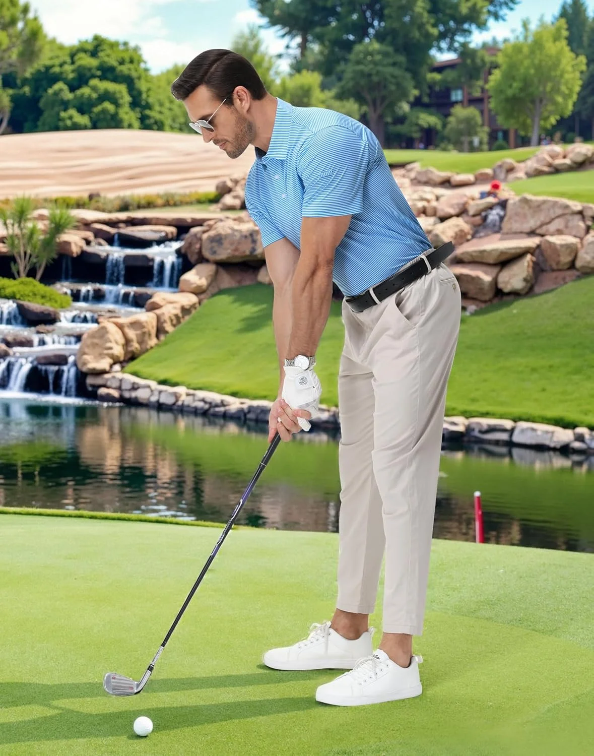 پولوشرت مردانه آستین کوتاه ورزشی و غیررسمی با قابلیت خشک شدن سریع و عملکرد بالا و جذب رطوبت