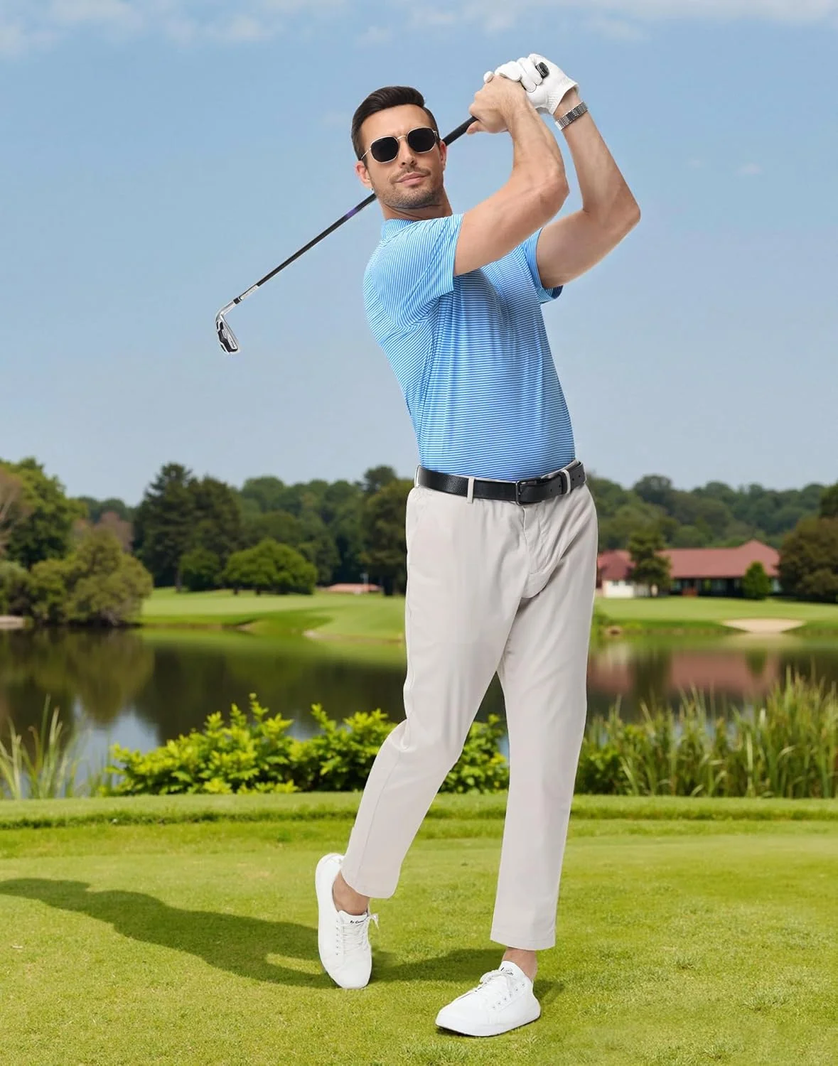 پولوشرت مردانه آستین کوتاه ورزشی و غیررسمی با قابلیت خشک شدن سریع و عملکرد بالا و جذب رطوبت