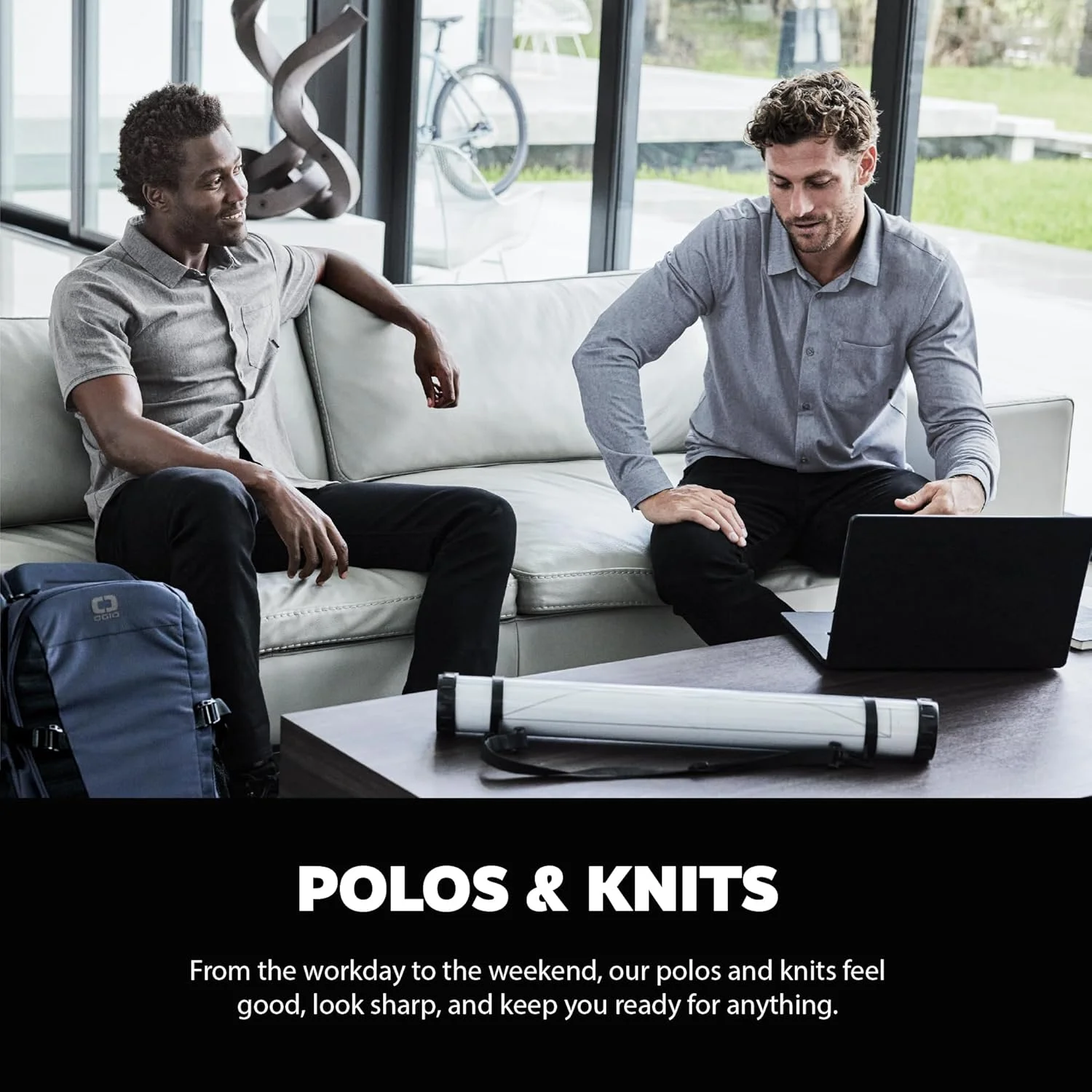 پولوشرت унисекс OGIO Gauge | پولوشرت влагоотводящая برای آقایان و بانوان، پیراهن یقه دار ورزشی برای کار و گلف