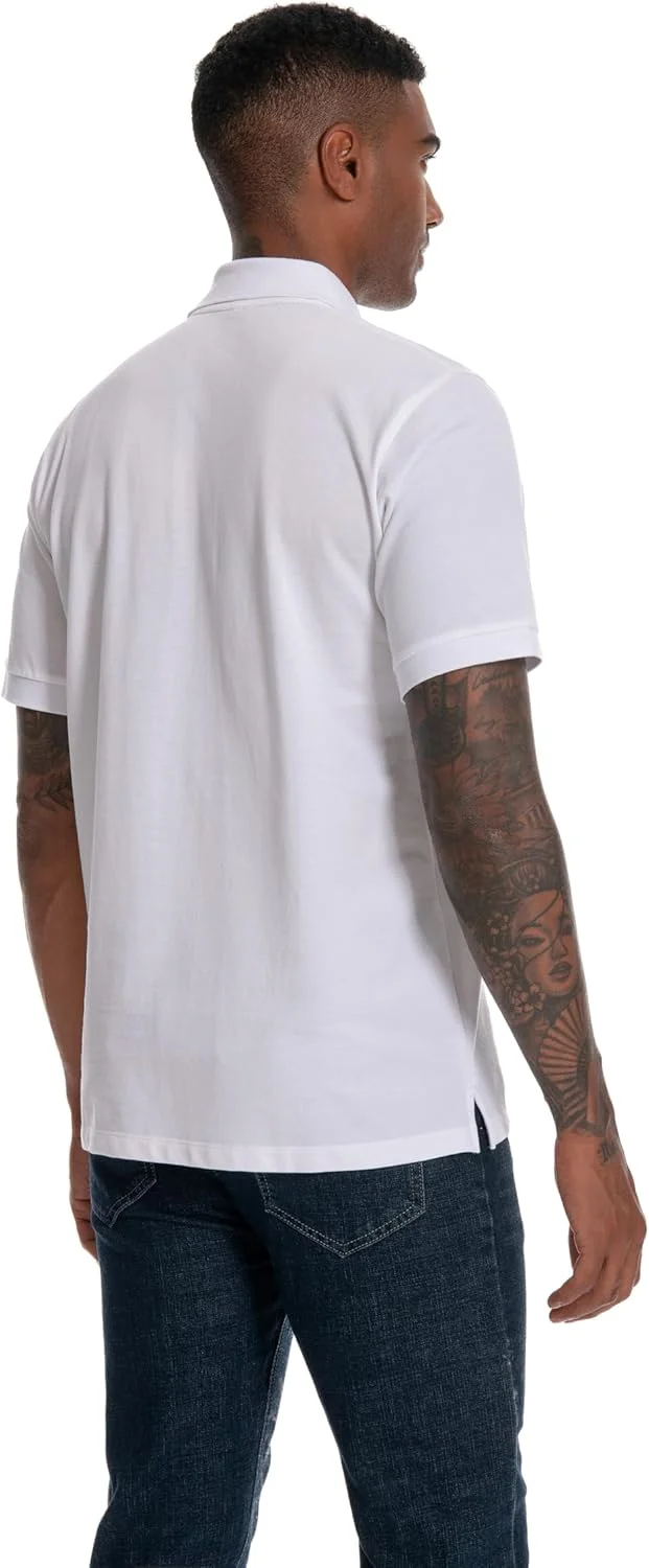 پولوشرت مردانه ناتریا آستین کوتاه 100% پنبه ای با قابلیت جذب رطوبت، یقه دار کلاسیک، مناسب گلف، تنیس، استفاده روزمره و استراحت مدل U09