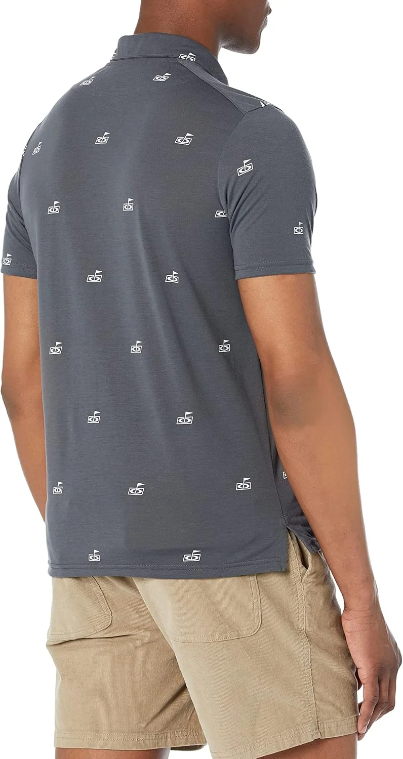 پولوشرت مردانه گلف Oakley با طرح پرچم