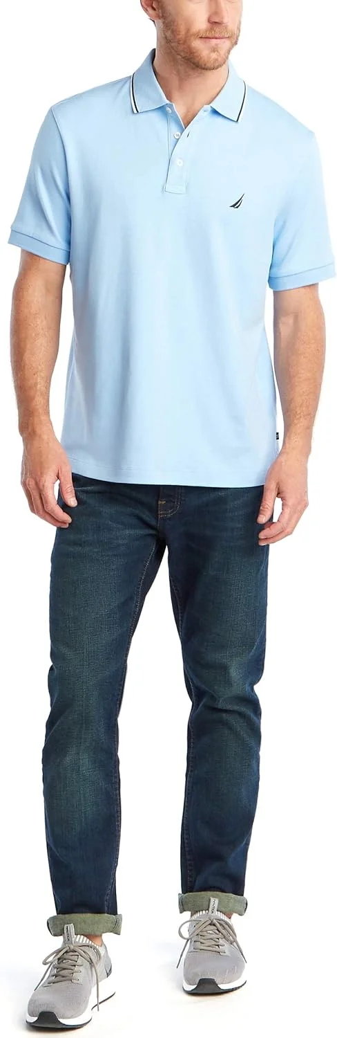 پولوشرت آستین کوتاه مردانه ناتیکا با یقه دو خط