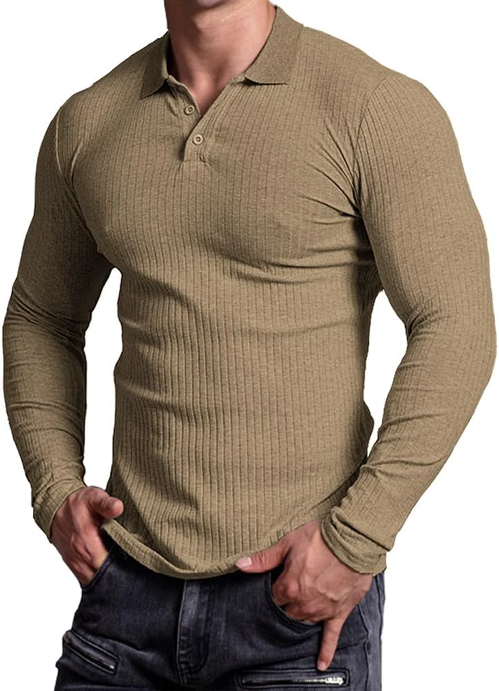 تیشرت مردانه نخی Muscle Cmdr، مدل جذب، مناسب استایل کژوال و رسمی، آستین بلند و کوتاه، یقه پولو دکمهدار و یقه هفت تیشرت مردانه نخی Muscle Cmdr، مدل جذب، مناسب استایل کژوال و رسمی، آستین بلند و کوتاه، یقه پولو دکمهدار و یقه هفت