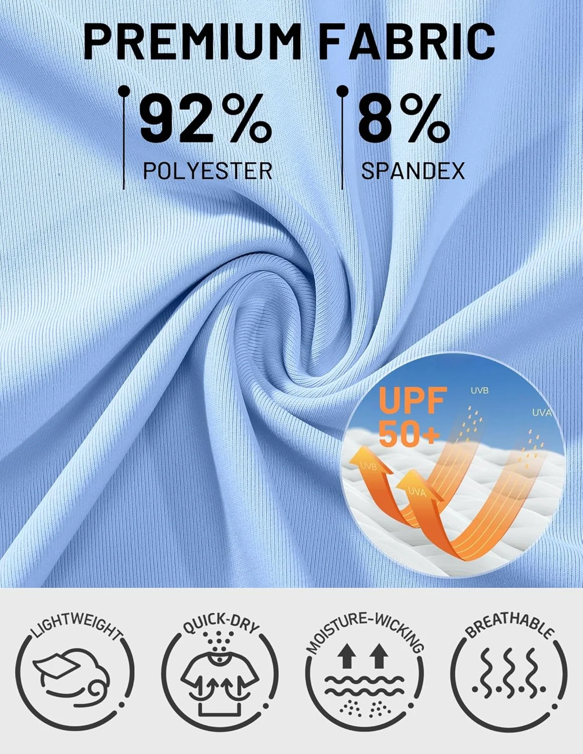 پولوشرت مردانه MIER آستین کوتاه ورزشی تنفس پذیر مناسب گلف، تنیس و فعالیت های بدنی، محافظت در برابر آفتاب UPF 50+