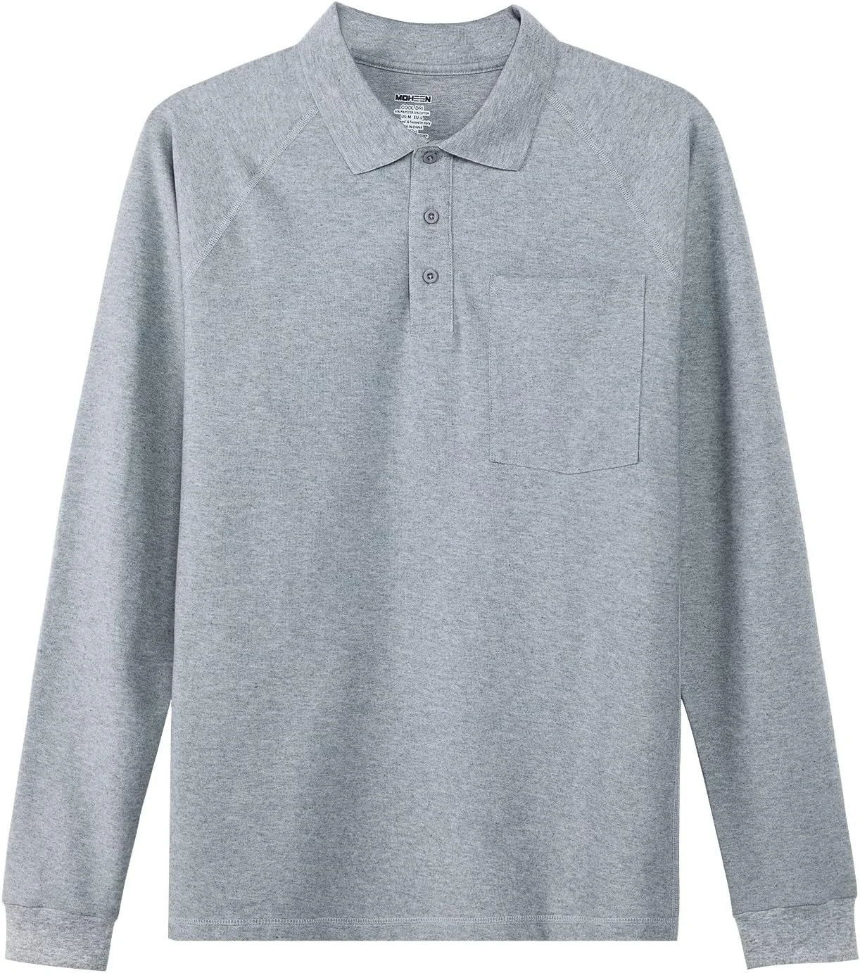 پولوشرت آستین بلند مردانه موهین، مناسب گلف، سایز M-6XL پولوشرت آستین بلند مردانه موهین، مناسب گلف، سایز M-6XL
