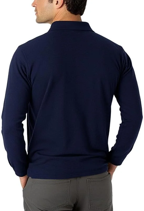 ست سه تایی پولوشرت آستین بلند مردانه – مناسب کار، ورزش و استفاده روزمره با قابلیت جذب رطوبت