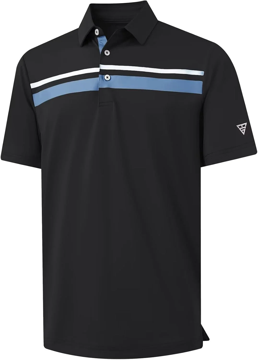 پیراهن های گلف مردانه M MAELREG آستین کوتاه با فیت معمولی، دارای قابلیت جذب رطوبت، عملکرد عالی، طرح راه راه غیر رسمی، پیراهن های پولو مردانه