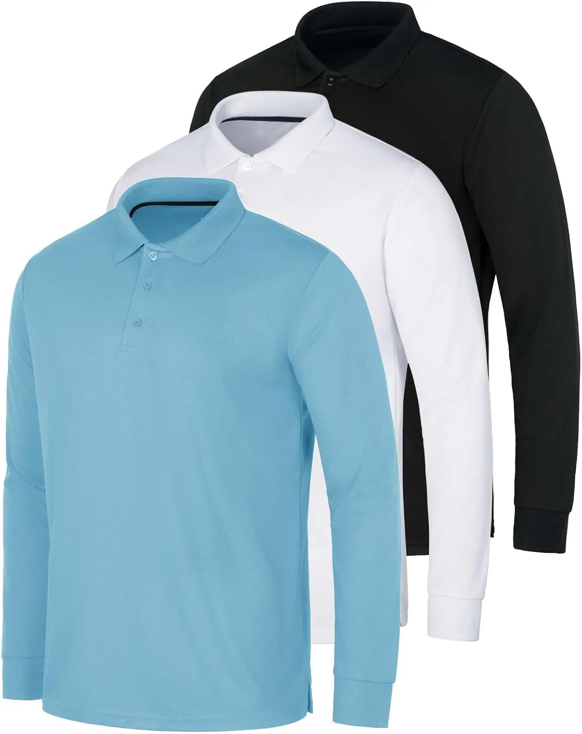 ست ۳ عددی پولوشرت آستین بلند مردانه مناسب فعالیت و ورزش