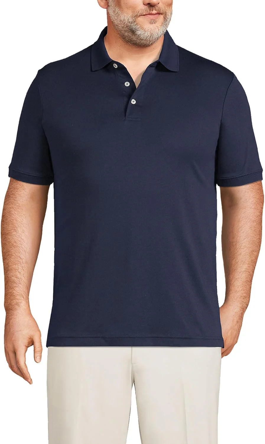 پولوشرت آستین کوتاه مردانه Lands' End از پنبه سوپیما تولید آمریکا پولوشرت آستین کوتاه مردانه Lands' End از پنبه سوپیما تولید آمریکا