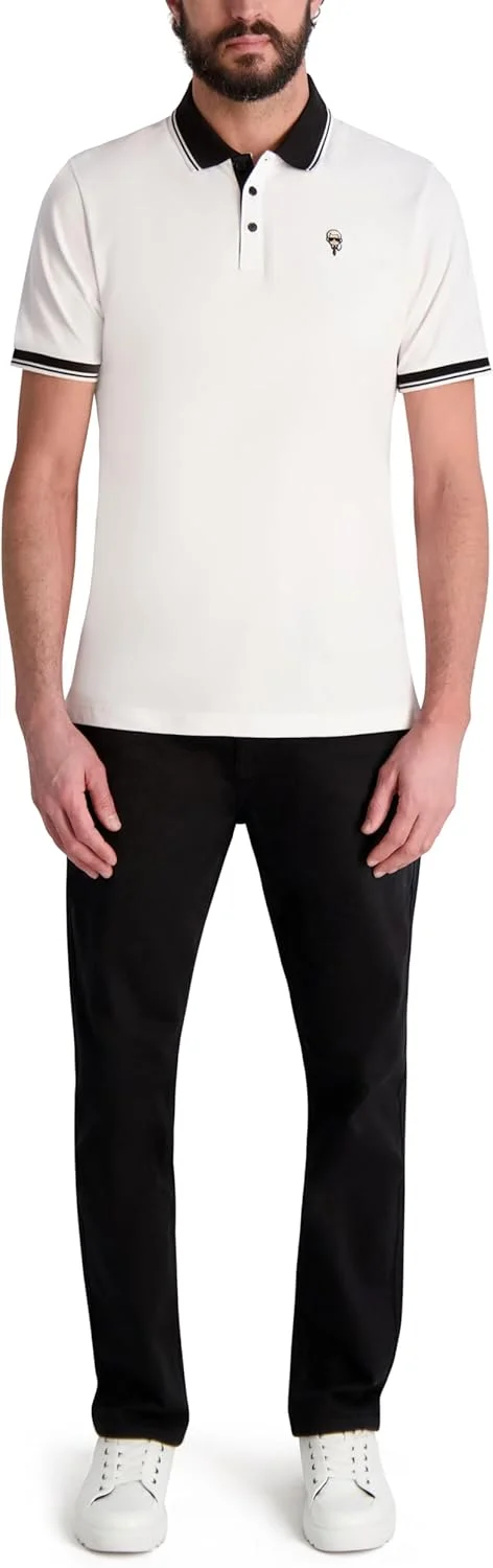 پولوشرت مردانه یقه دار آستین کوتاه با طرح گرافیکی کارل پولوشرت مردانه یقه دار آستین کوتاه با طرح گرافیکی کارل