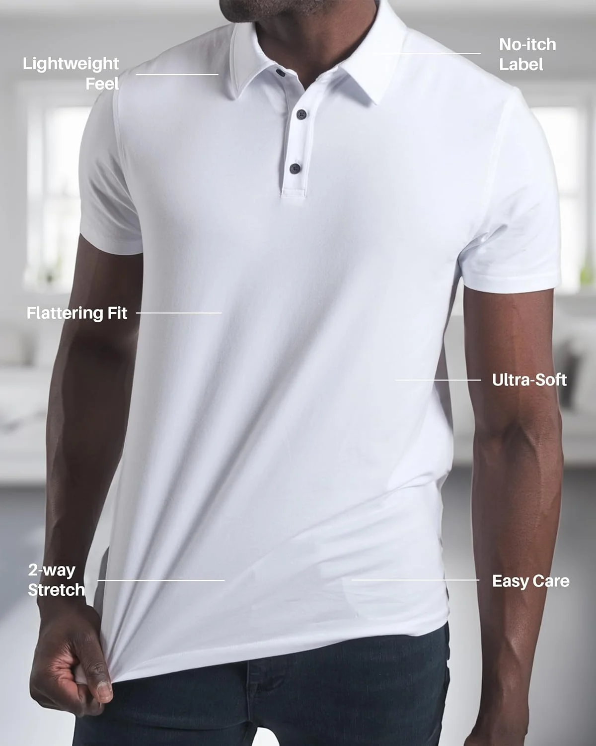 ست سه عددی پولوشرت مردانه کنت کول REACTION - پولوشرت آستین کوتاه مردانه - محافظت در برابر اشعه ماوراء بنفش 50+