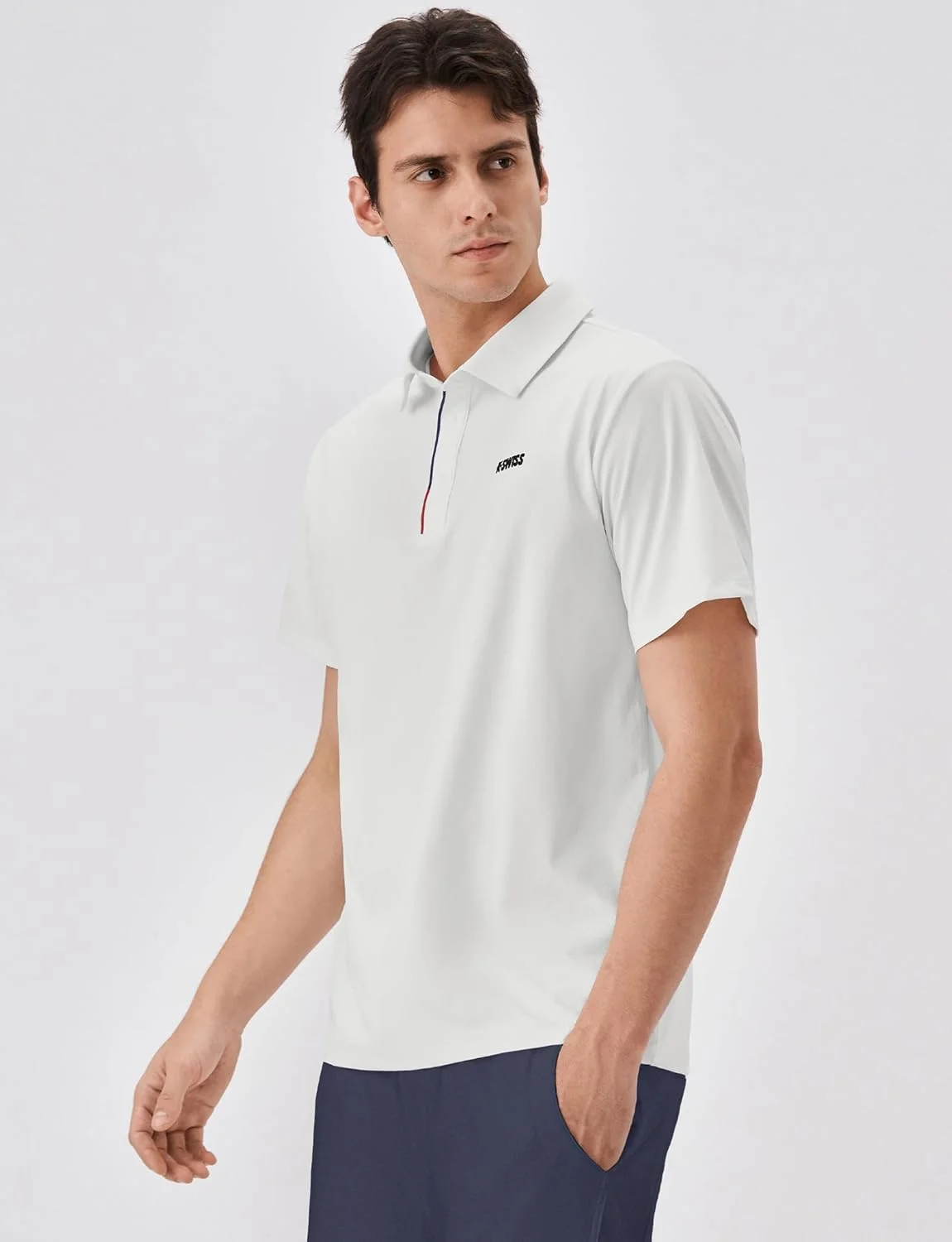 پولوشرت مردانه کی-سوییس با یقه کت و شلواری، پولوشرت های گلف مردانه، پیراهن آستین کوتاه غیر رسمی برای کار و تجارت