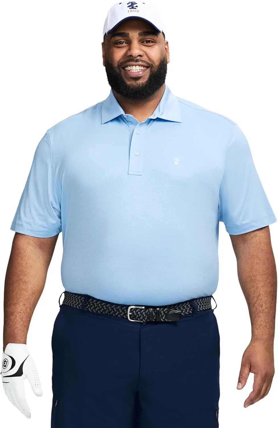 پولوشرت مردانه آیزود بیگ اند تال Swingflex با بافت توری