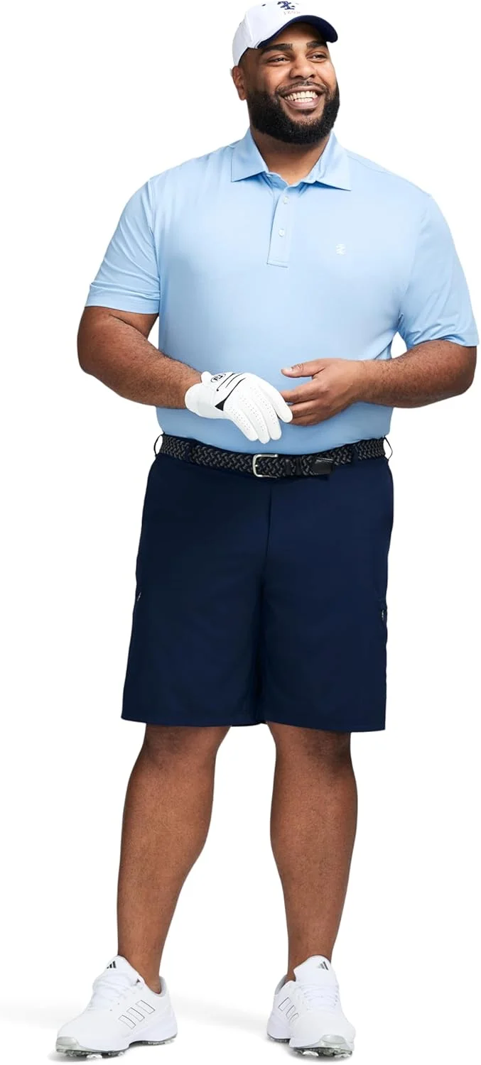 پولوشرت مردانه آیزود بیگ اند تال Swingflex با بافت توری