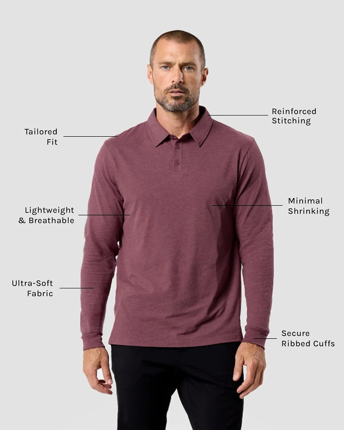 پولوشرت آستین بلند مردانه S-4XL - تیشرت یقه دار Slim-Fit برای گلف، کار و استفاده روزمره، ترکیبی از پنبه و راحتی پولوشرت آستین بلند مردانه S-4XL - تیشرت یقه دار Slim-Fit برای گلف، کار و استفاده روزمره، ترکیبی از پنبه و راحتی