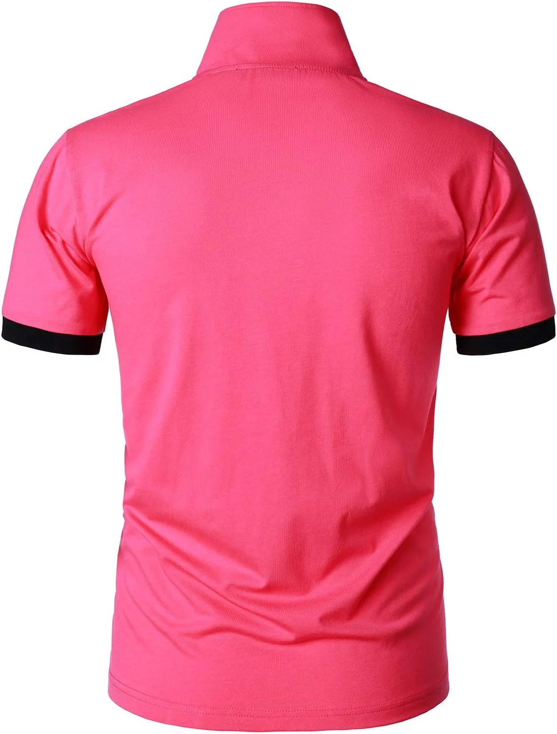 HOOD CREW تیشرت پولو کلاسیک مردانه آستین کوتاه، تاپ های غیررسمی سبک HOOD CREW تیشرت پولو کلاسیک مردانه آستین کوتاه، تاپ های غیررسمی سبک