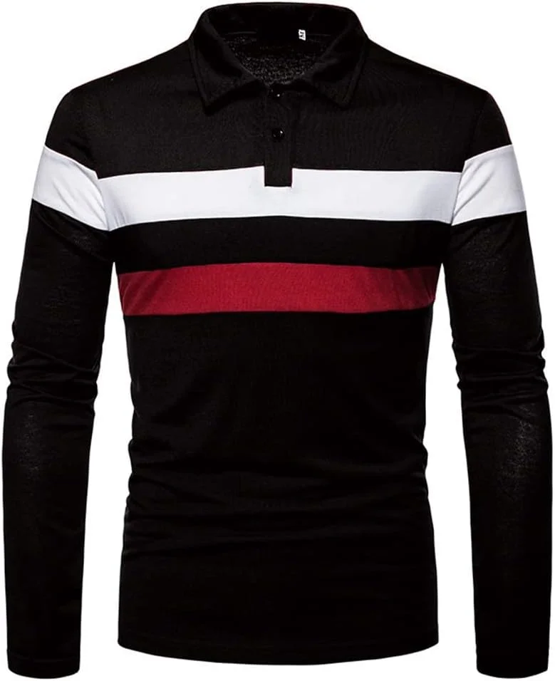 پولوشرت مردانه آستین کوتاه و بلند، مناسب گلف، مدل Slim Fashion