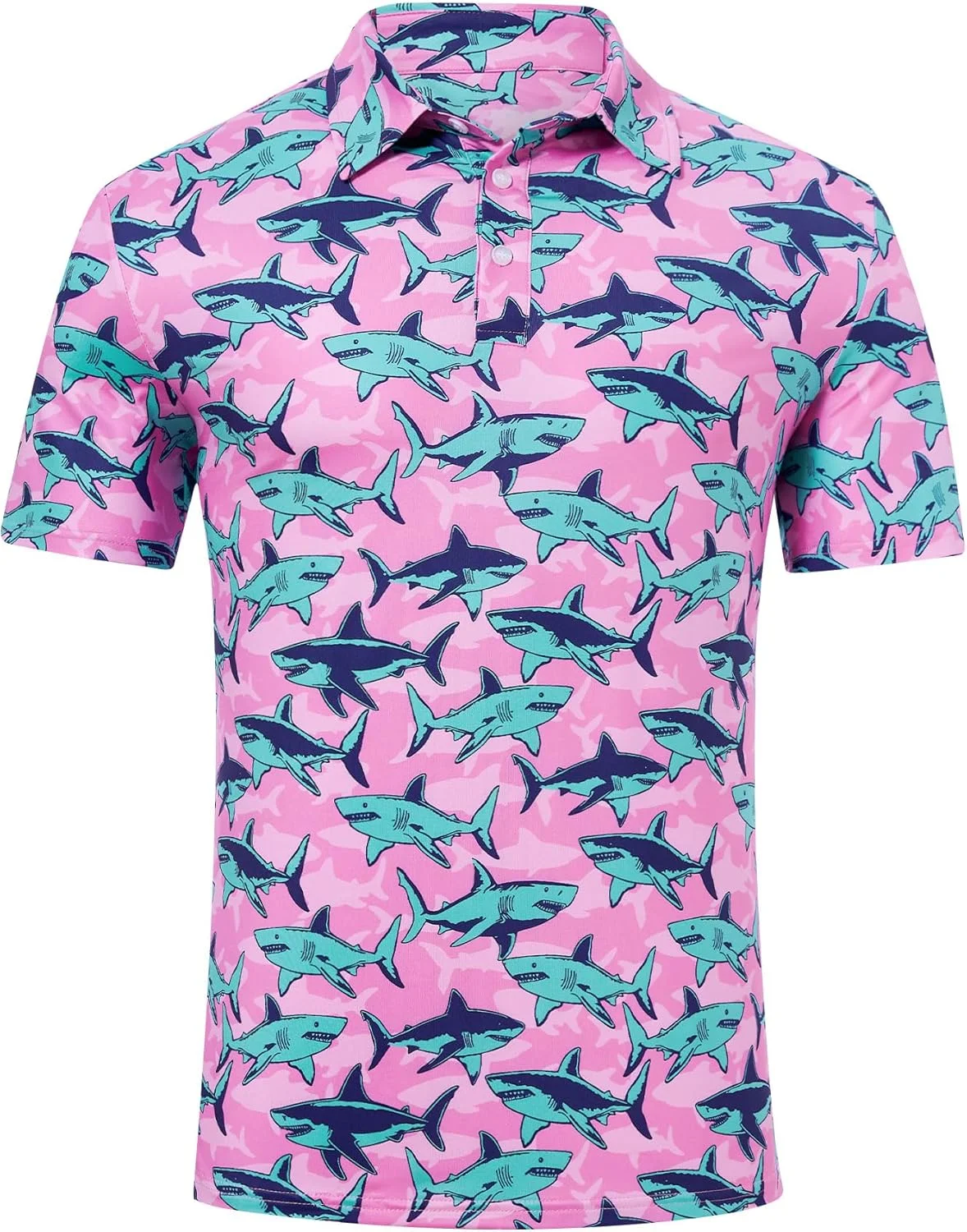 پولوشرت مردانه طرح دار مناسب گلف، با قابلیت تنفس و خشک شدن سریع