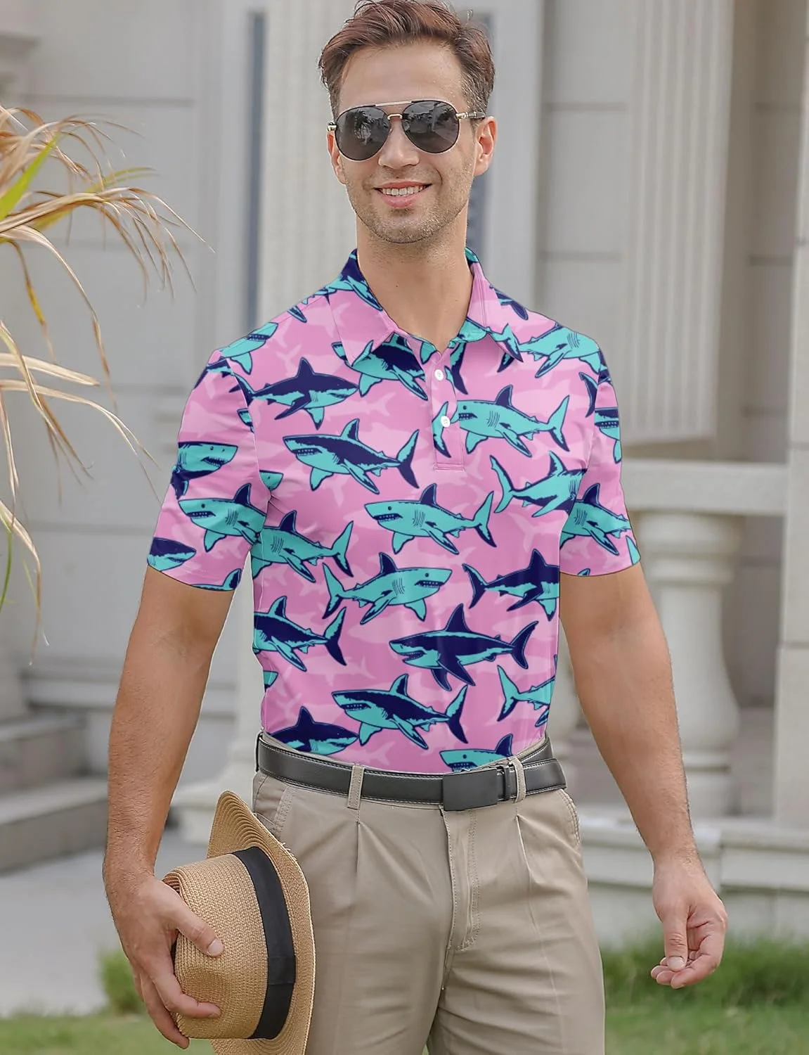 پولوشرت مردانه طرح دار مناسب گلف، با قابلیت تنفس و خشک شدن سریع پولوشرت مردانه طرح دار مناسب گلف، با قابلیت تنفس و خشک شدن سریع