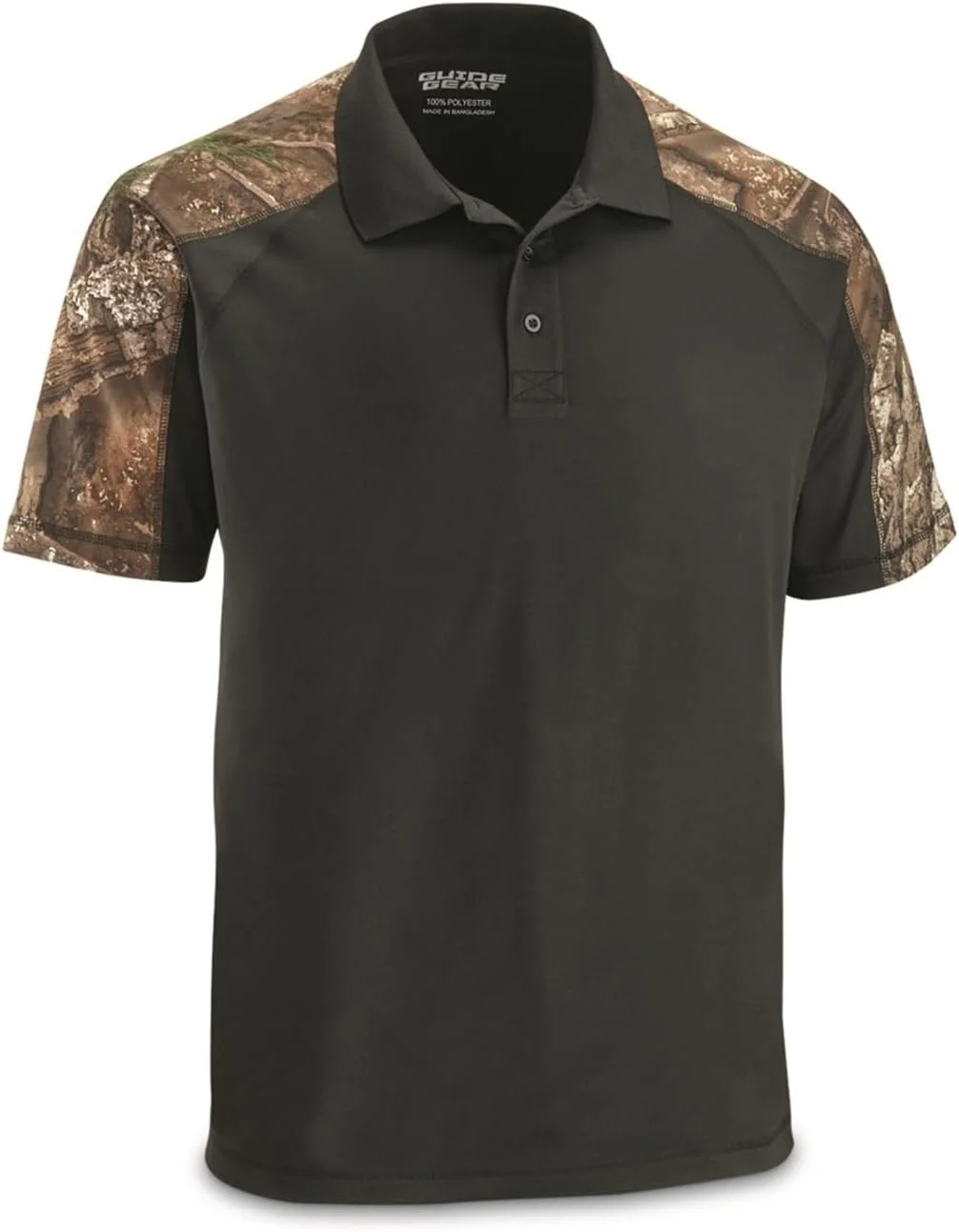 پولوشرت مردانه Guide Gear با طرح استتار؛ لباس مناسب فعالیت های خارج از منزل مانند شکار، ماهیگیری، پیاده روی یا کار