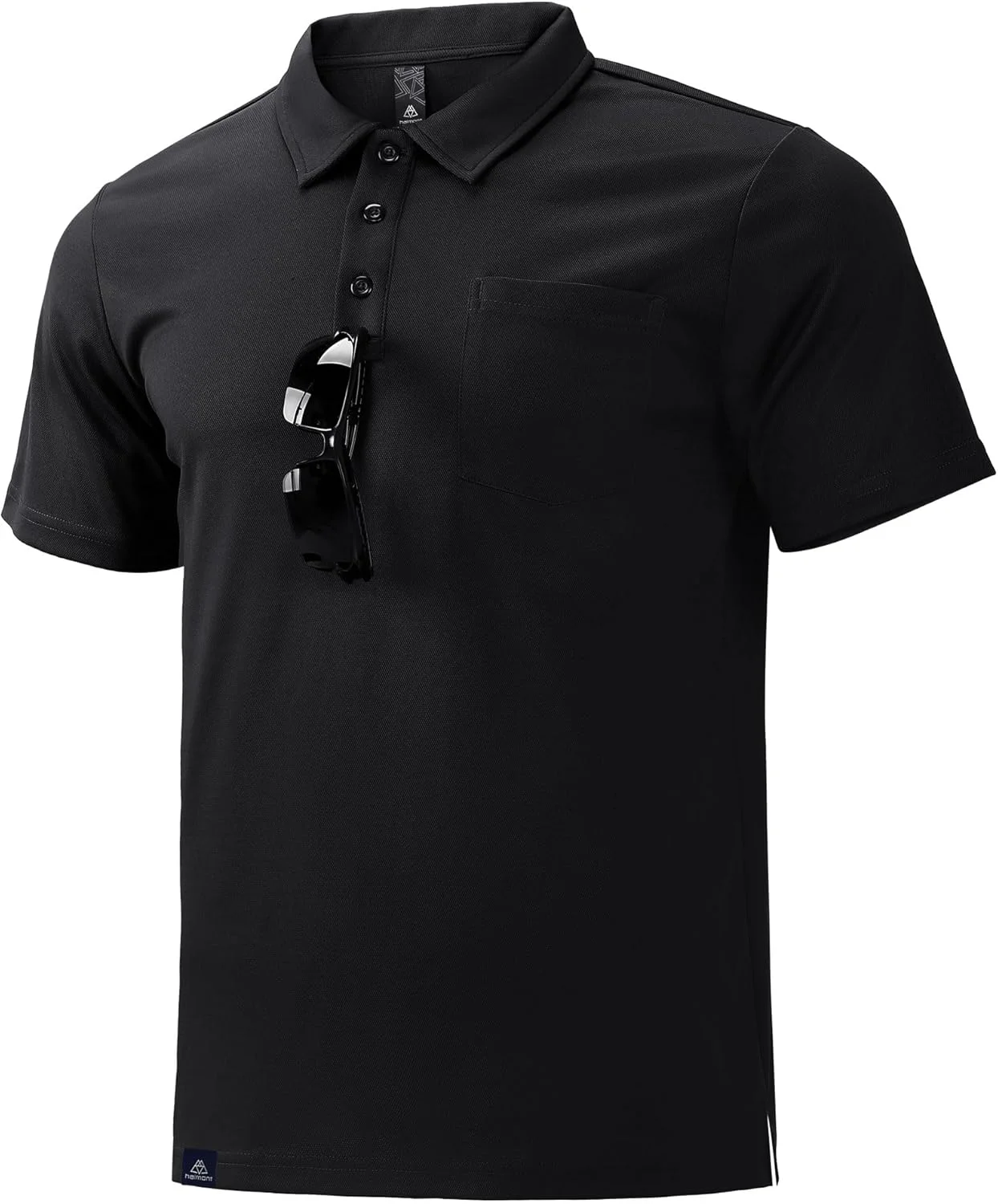 پولوشرت مردانه هایمونت آستین کوتاه با جیب، خشک‌شونده سریع و ضد رطوبت، مناسب گلف، کار و استایل کژوال