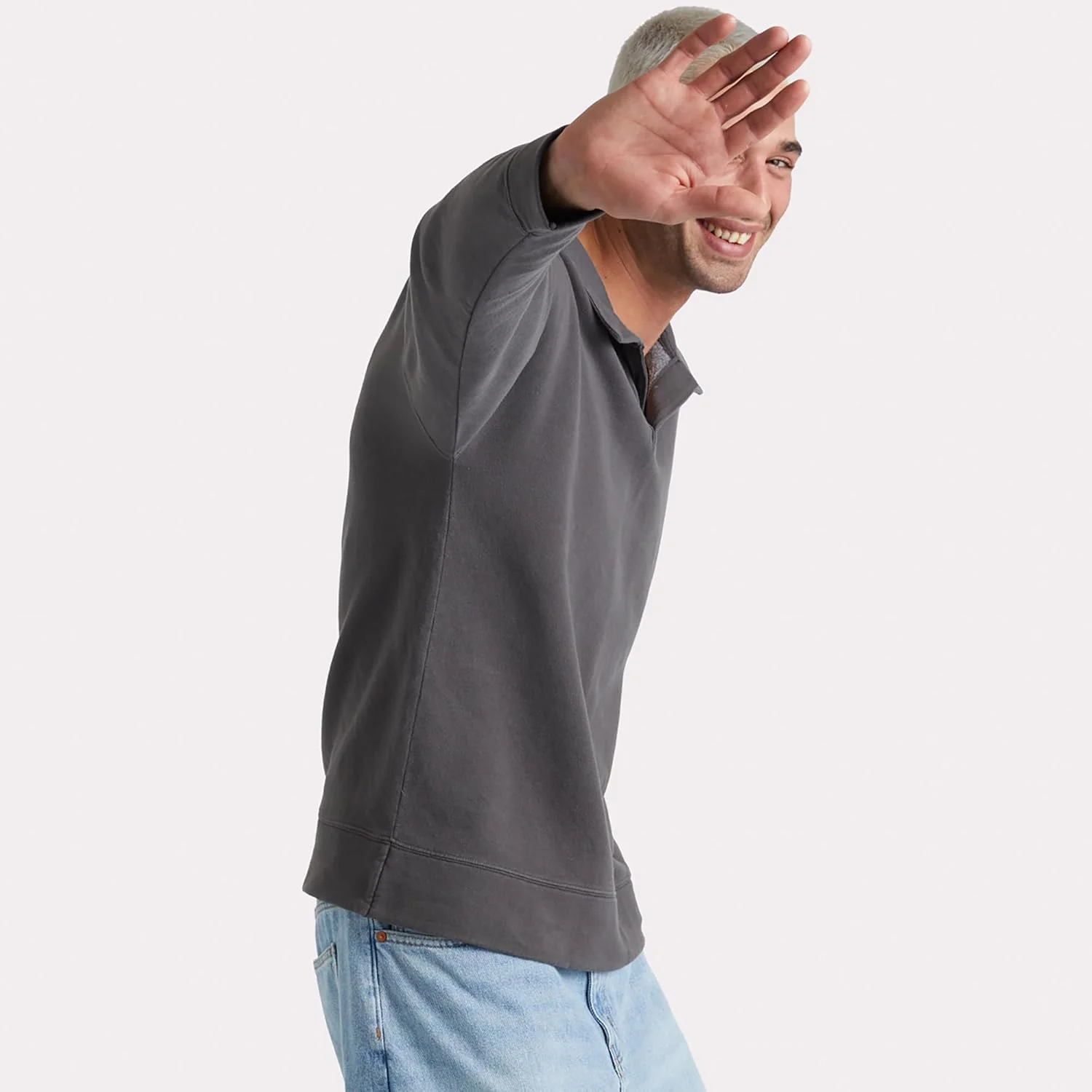 پولوشرت پشمی مردانه Hanes Originals، پولوشرت رنگشده برای مردان، پولوشرت نخی پولوشرت پشمی مردانه Hanes Originals، پولوشرت رنگشده برای مردان، پولوشرت نخی