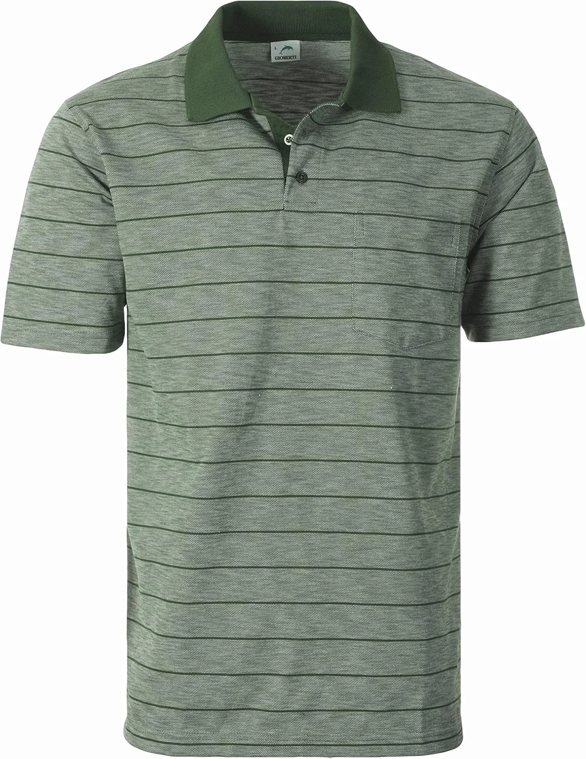پولوشرت آستین کوتاه مردانه Gioberti با طرح راه راه و جیب
