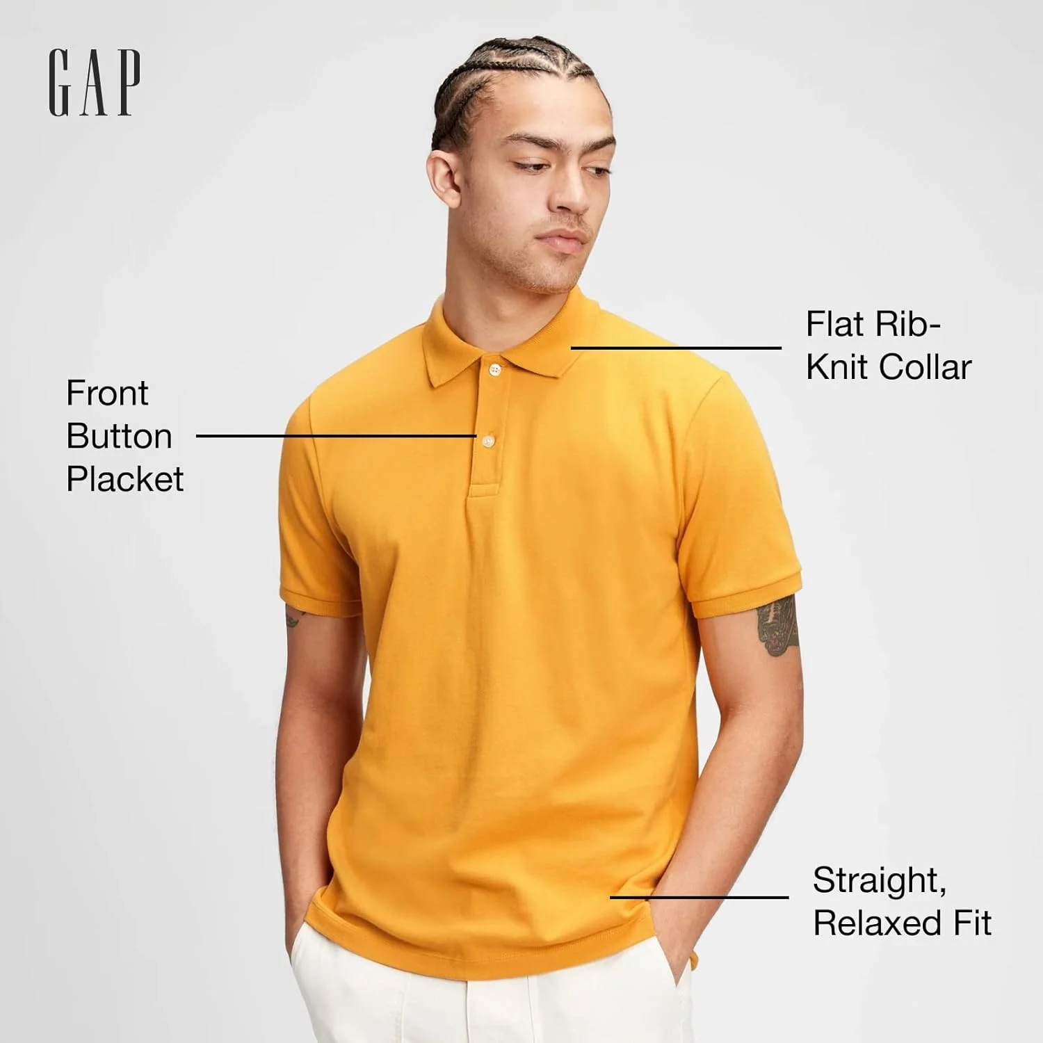 پولوشرت مردانه کشی GAP مدل پیراهن پیکه