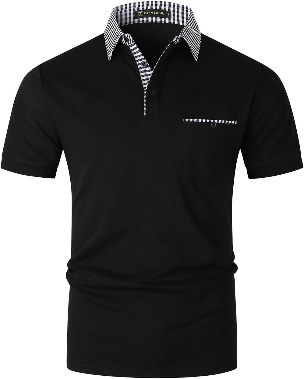 پولوشرت مردانه آستین کوتاه مدل Slim Fit طرح چهارخانه