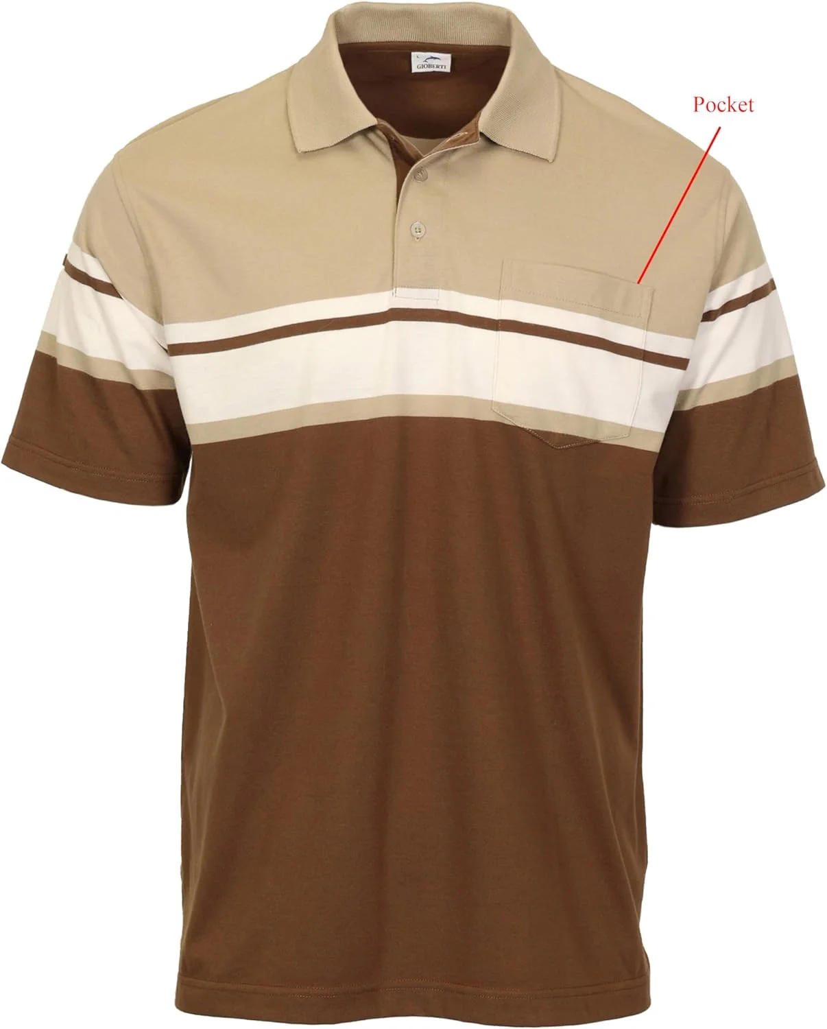 پولوشرت مردانه راه راه Gioberti با جیب