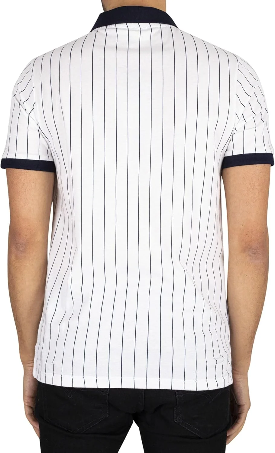 پولوشرت راه راه کلاسیک مردانه فیلا وینتیج BB1 | سفید/سرمه ای/قرمز مدیوم سفید/کرم/سرمه ای