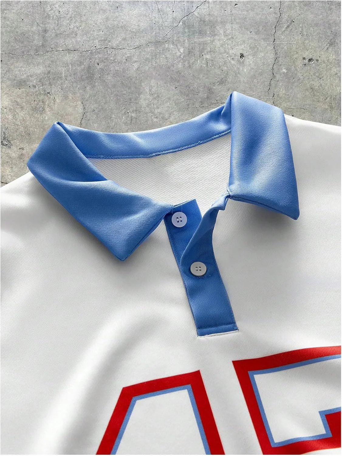 Floerns پیراهن مردانه گشاد طرح شماره، آستین بلند، دکمه دار، طرح گرافیکی خیابانی