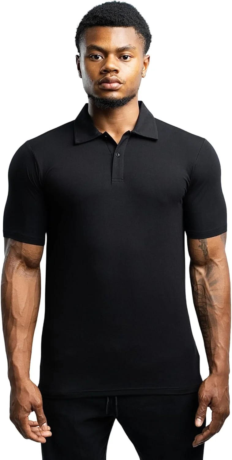 پولوشرت مردانه ساده Ekkovision Ekko، آستین کوتاه، نرم، کشسان و با قابلیت تنفس پولوشرت مردانه ساده Ekkovision Ekko، آستین کوتاه، نرم، کشسان و با قابلیت تنفس
