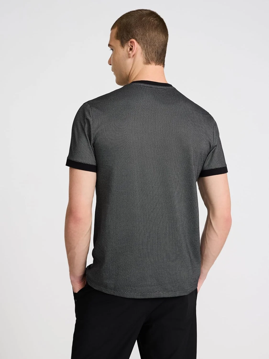 تی شرت یقه گرد مردانه اکسپرس - آستین کوتاه با بافت مینی ژئو، کشسان و جذب رطوبت