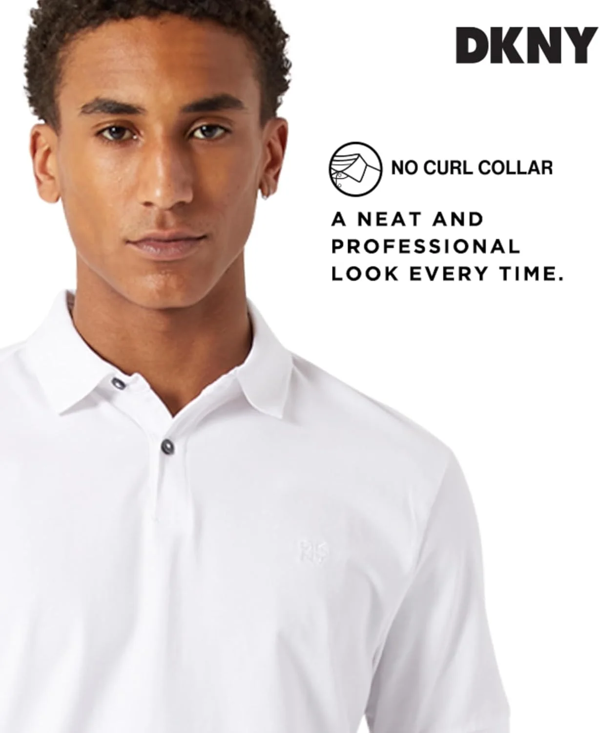 پولوشرت نخی نرم مردانه DKNY - مدل مدرن، خشک‌شونده سریع، آستین کوتاه غیررسمی