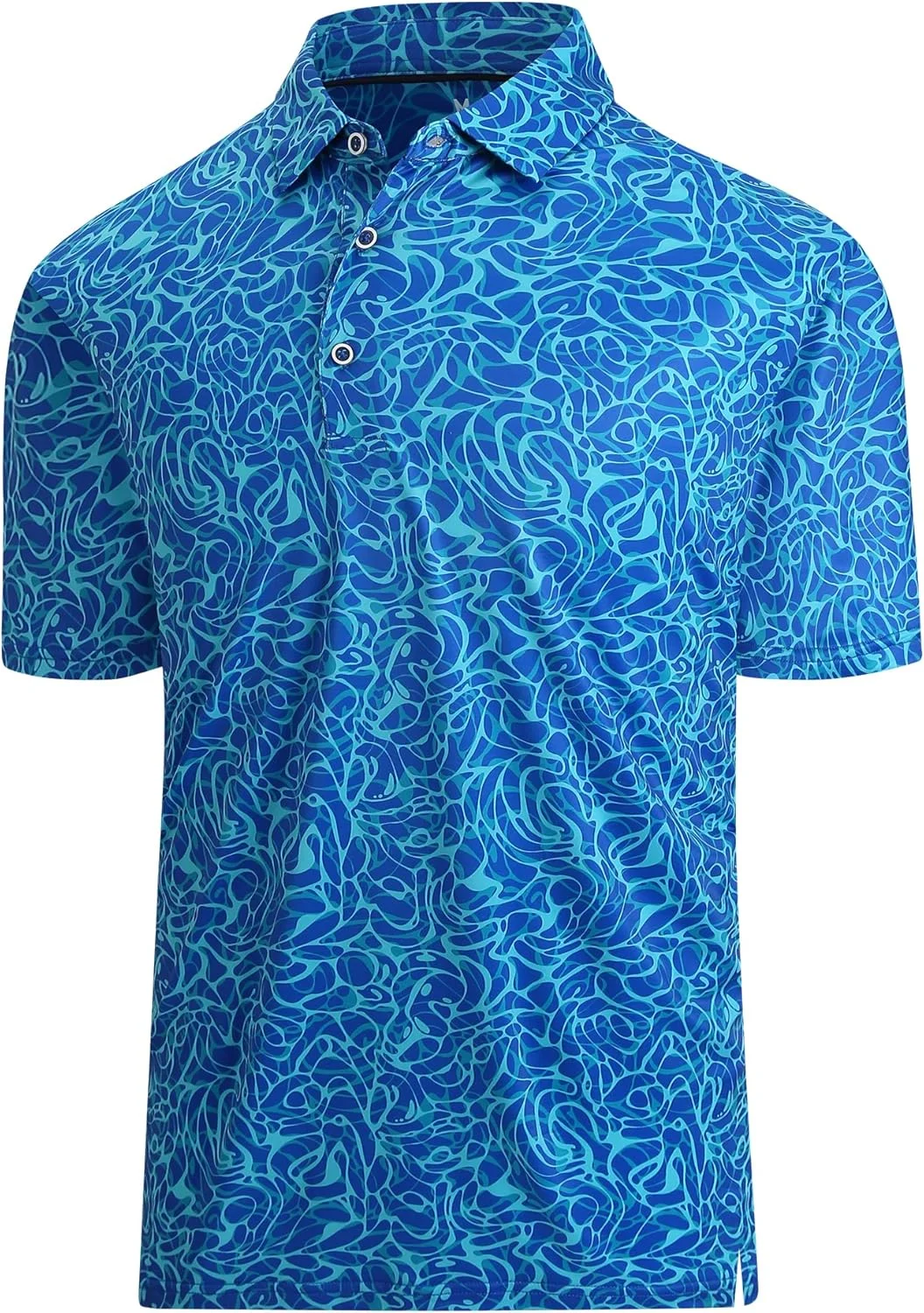 پولوشرت های گلف مردانه دمیپو، آستین کوتاه یقه دار با قابلیت خشک شدن سریع