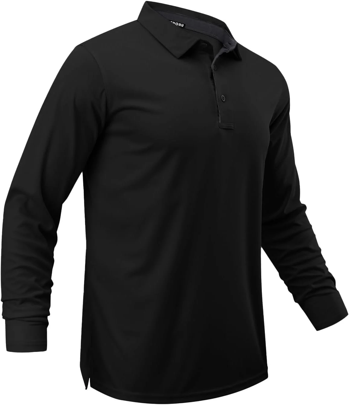 پولوشرت آستین بلند مردانه با قابلیت جذب رطوبت و خشک شدن سریع، مناسب برای عملکرد تاکتیکی، یقه دار، غیررسمی، گلف و تنیس