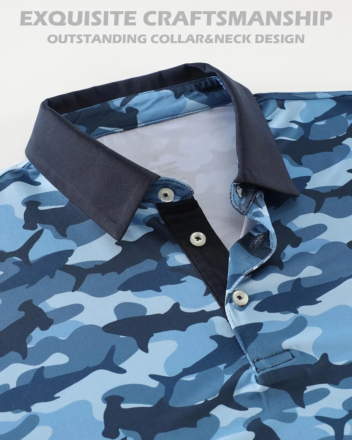 پولوشرت مردانه گلف، با قابلیت خشک شدن سریع، راحت، کشسان، آستین کوتاه، عملکرد بالا، جذب رطوبت، طرح جالب