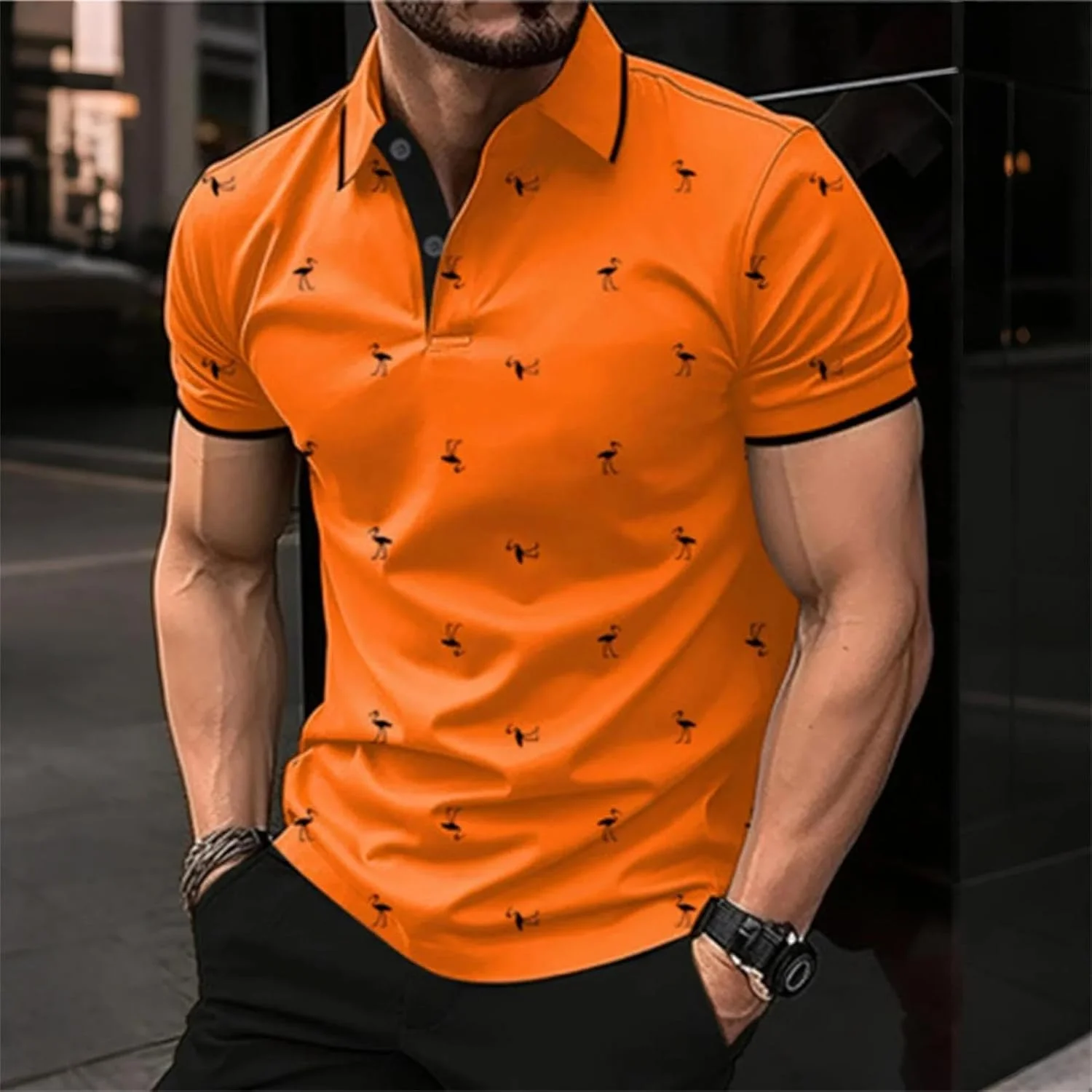 پولوشرت آستین کوتاه مردانه DEEX مدل 2025، تیشرت پولو غیر رسمی، رنگی، فیت باریک، مناسب تابستان و گلف پولوشرت آستین کوتاه مردانه DEEX مدل 2025، تیشرت پولو غیر رسمی، رنگی، فیت باریک، مناسب تابستان و گلف