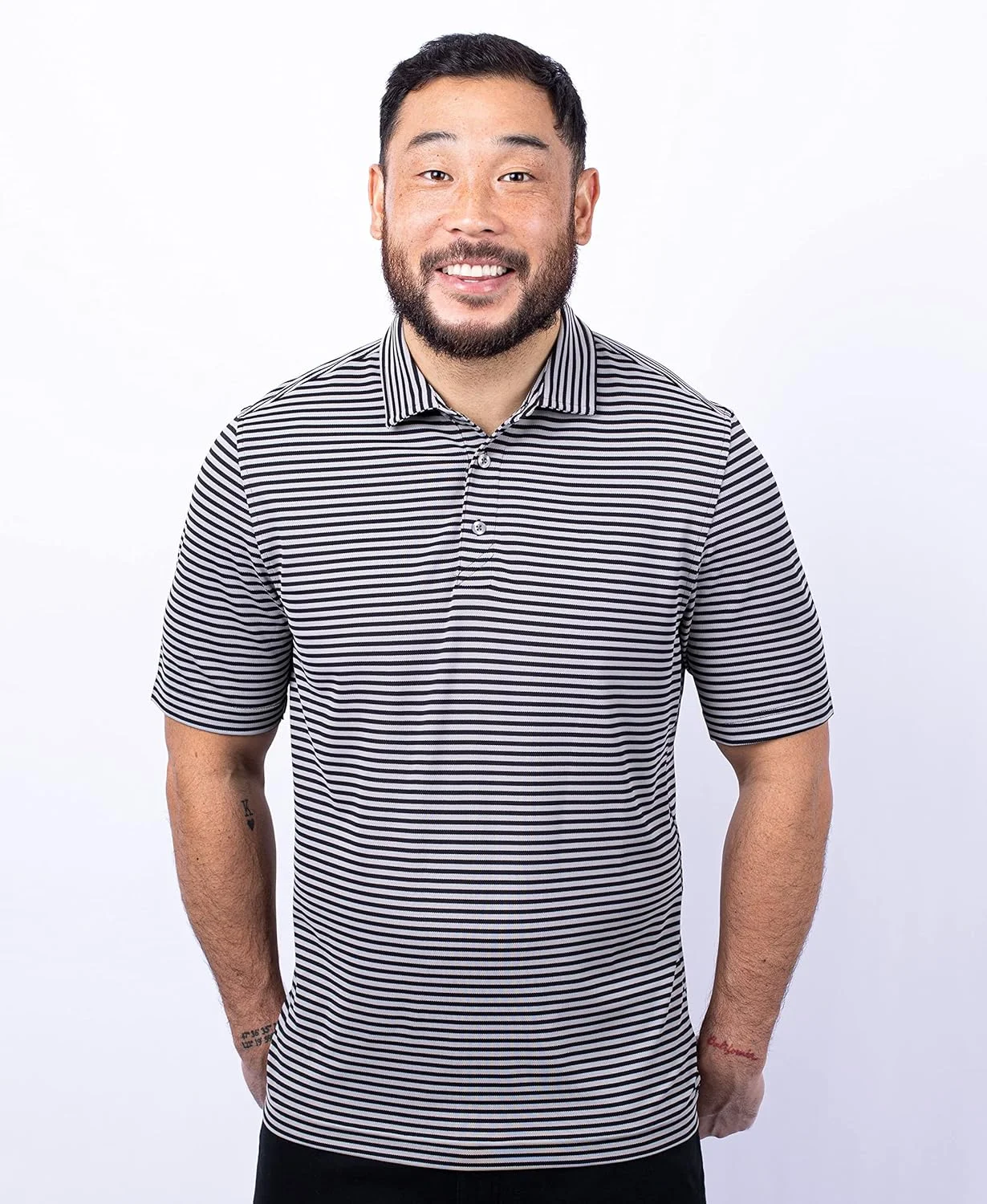 پولوشرت مردانه راه راه بازیافتی ایکو پیک باک اند کاتر