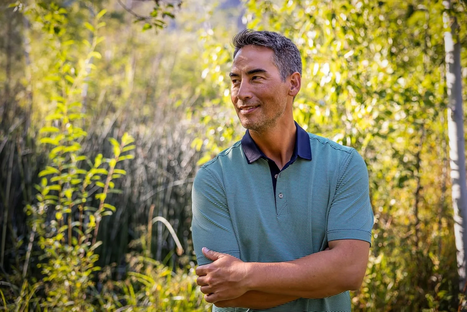 پولوشرت مردانه راه راه ریز دکمه دار بازیافتی کاتر اند باک ویرچو اکو پیک مناسب سایز بزرگ