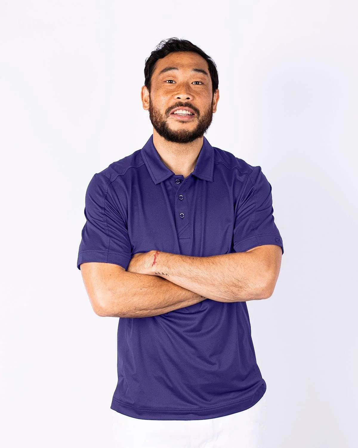 پولوشرت مردانه بافتدار و کشی کاتر اند باک Prospect، سایز بزرگ و قد بلند پولوشرت مردانه بافتدار و کشی کاتر اند باک Prospect، سایز بزرگ و قد بلند