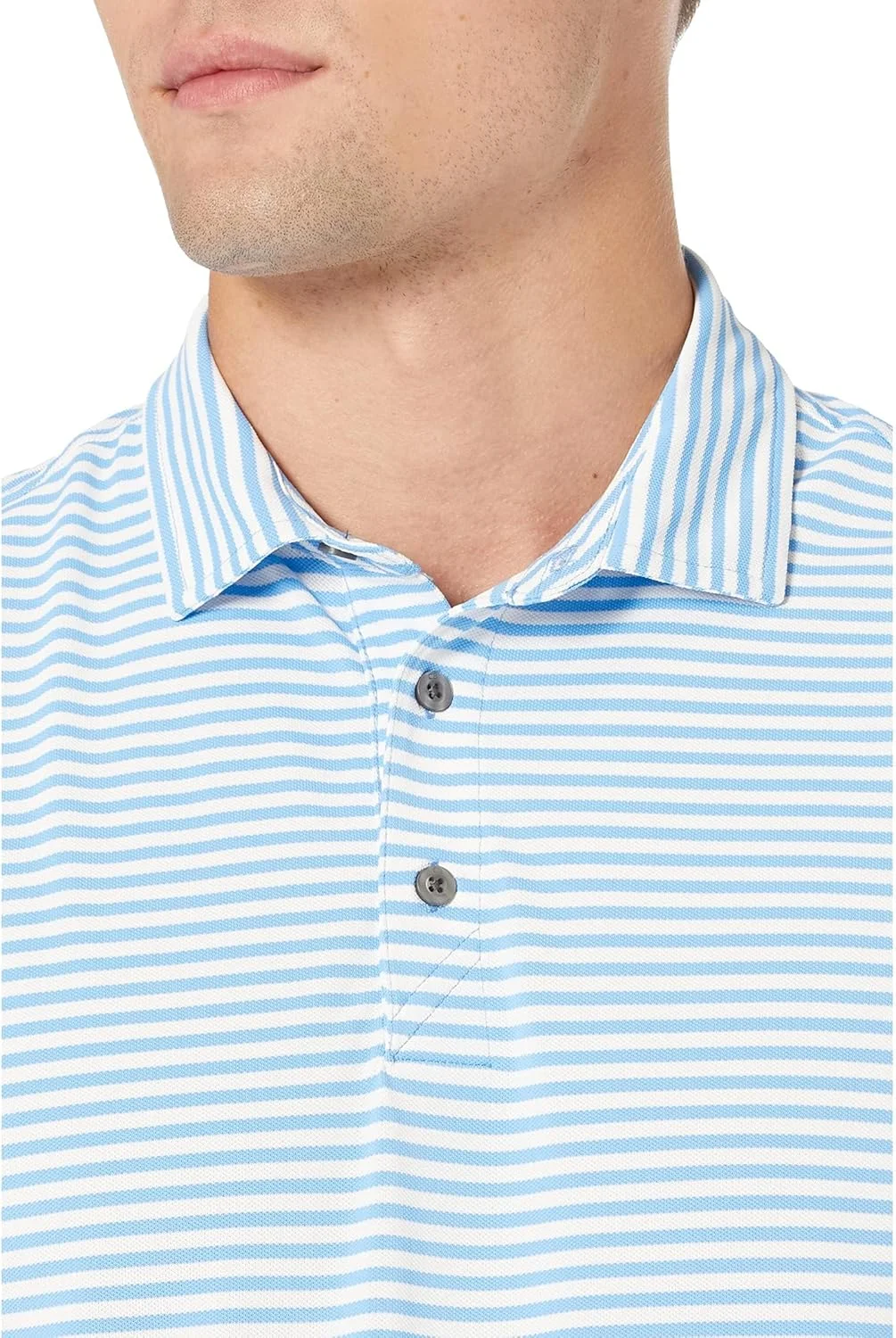 پولوشرت آستین کوتاه راه راه مردانه سایز بزرگ و قد بلند کاتر اند باک مدل Virtue Eco Pique بازیافتی