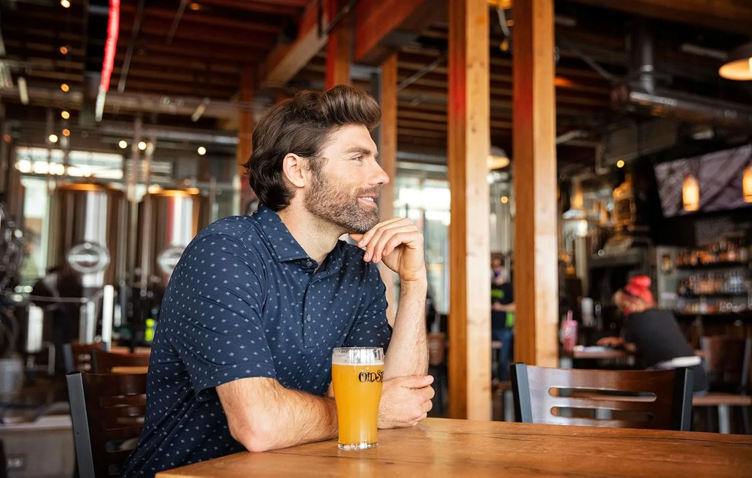 پولوشرت آستین کوتاه مردانه کاتر اند باک با طرح کاشی و بافت پیکه