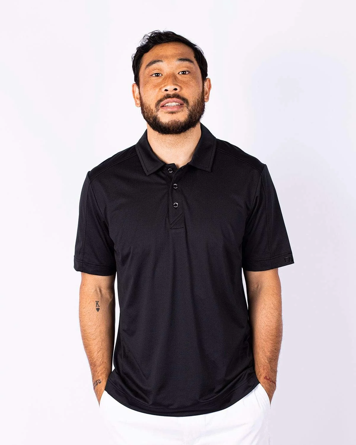 پولوشرت آستین کوتاه مردانه با بافت کشسان Cutter & Buck Prospect مناسب سایز بزرگ