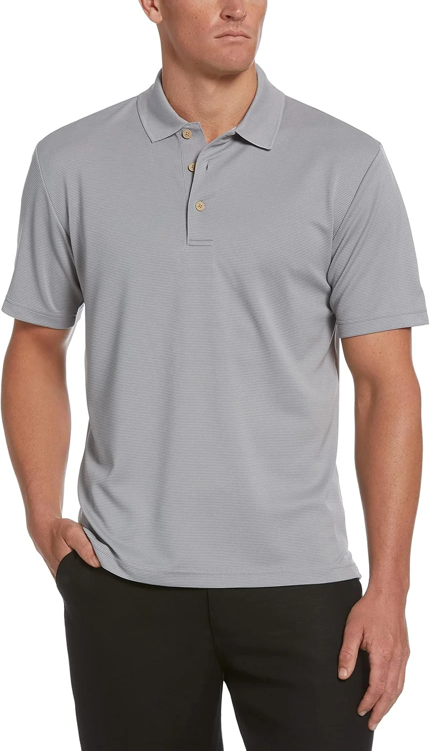 پولوشرت مردانه بافت‌دار ضروری Cubavera، فناوری جذب رطوبت، برش معمولی