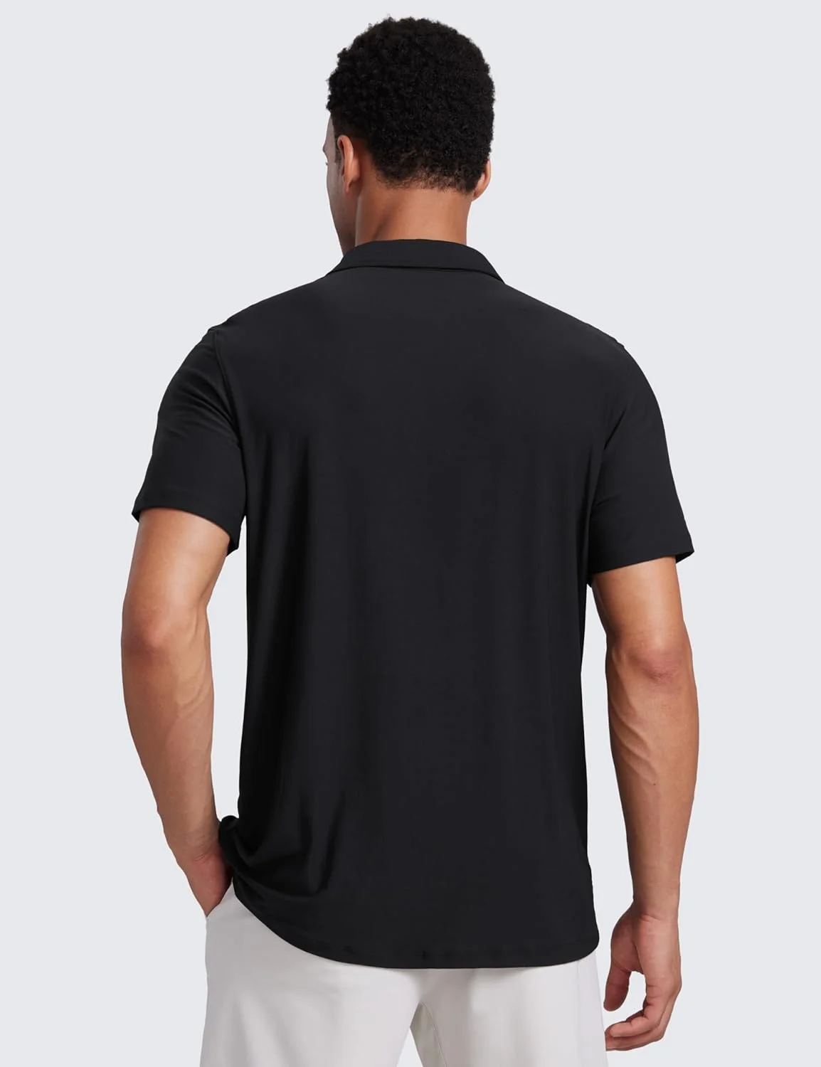 پولوشرت آستین کوتاه مردانه CRZ YOGA Cloudweight، فیت باریک، سبک وزن، دارای قابلیت جذب رطوبت، مناسب ورزش و استفاده روزمره، دکمه دار، مناسب گلف