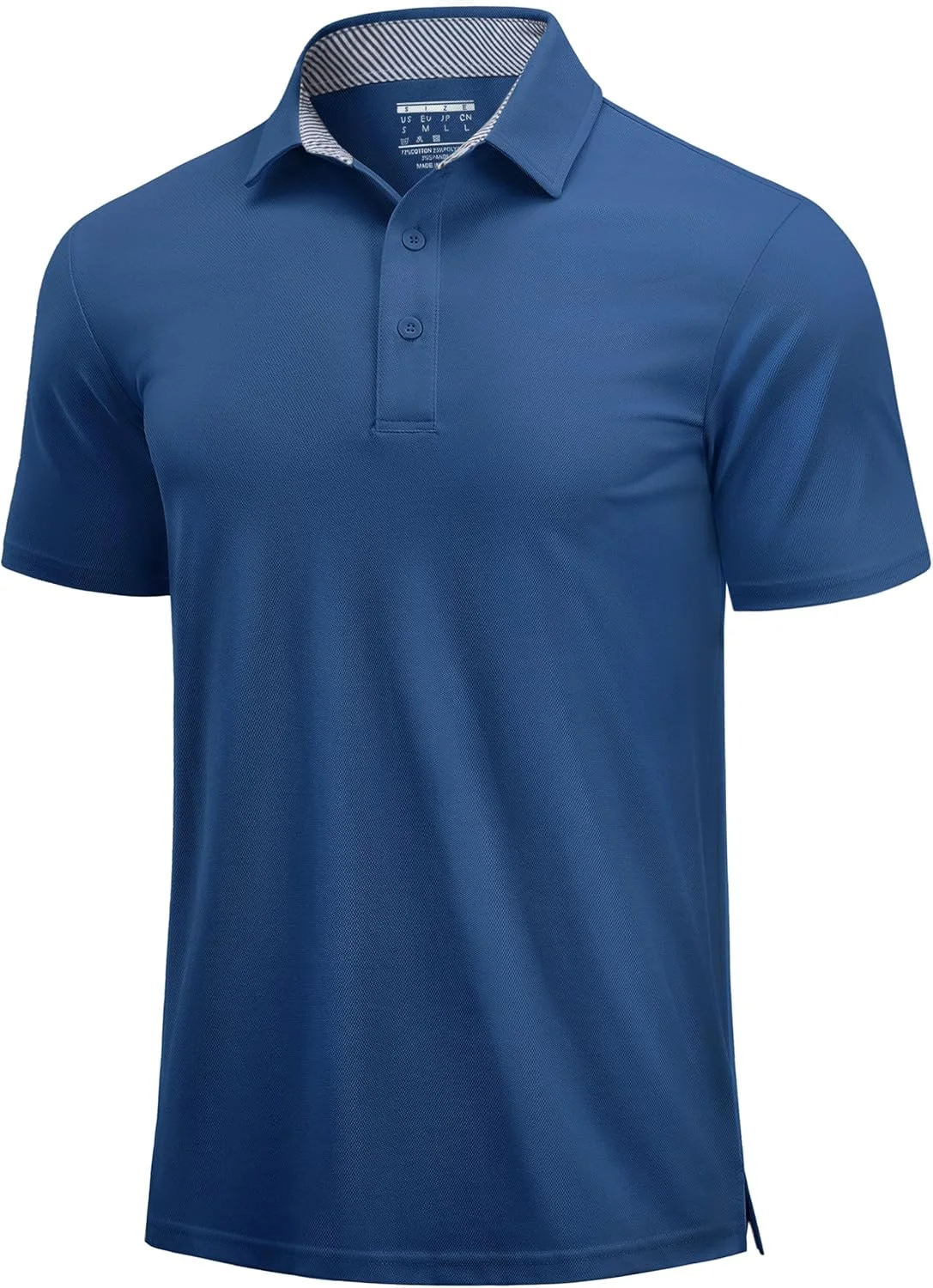 پولوشرت آستین کوتاه مردانه کتان پنبه‌ای پیراهن گلف سه دکمه‌ای با فیت کلاسیک و تیشرت عملکردی غیررسمی