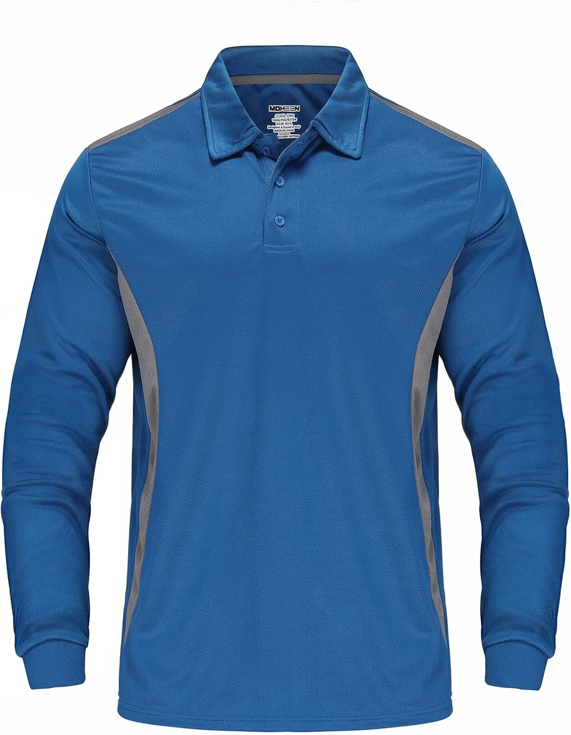 پولوشرت مردانه ورزشی مناسب گلف، سایز بزرگ L-5XL، با قابلیت محافظت در برابر اشعه فرابنفش 50+ و جذب رطوبت