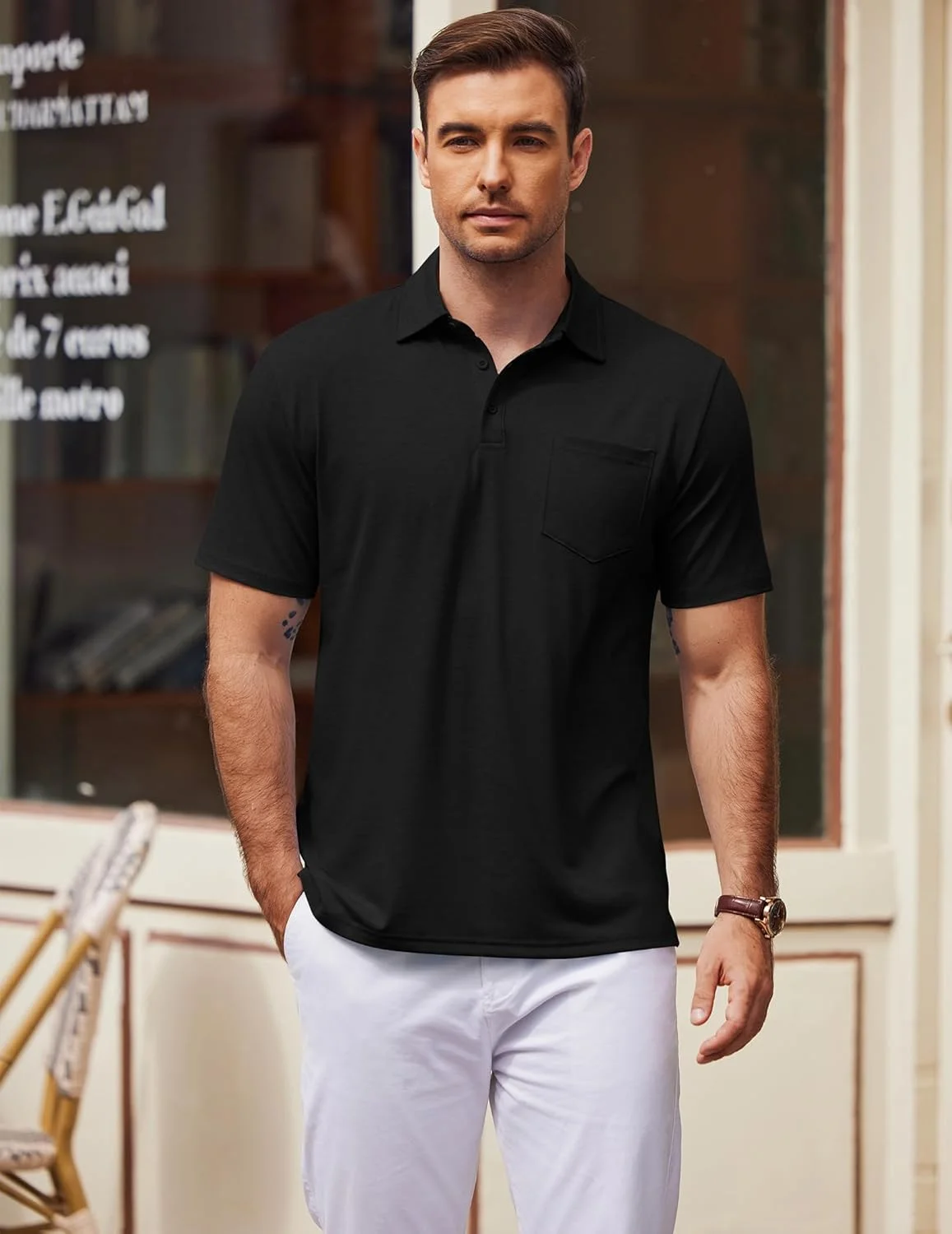 پولوشرت مردانه آستین کوتاه، تیشرت یقه دار رنگ ثابت پایه، تیشرت شیک تابستانی پولوشرت مردانه آستین کوتاه، تیشرت یقه دار رنگ ثابت پایه، تیشرت شیک تابستانی